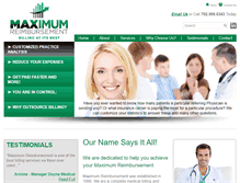 Tablet Screenshot of maximumreimbursement.com